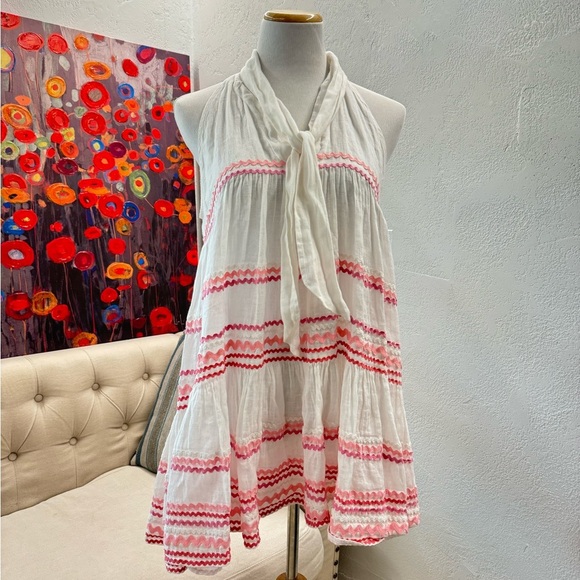 Revolve LISA MARIE FERNANDEZ Sheer Mini Baby Doll Dress size 4 - Picture 5 of 13